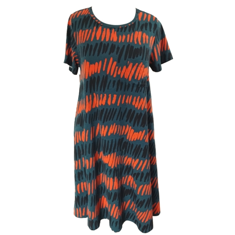 LULAROE  HI LO "CARLY" DRESS SIZE L